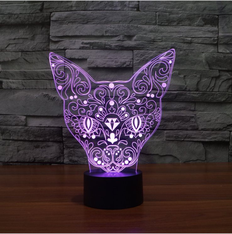 Lampada 3D Bastet