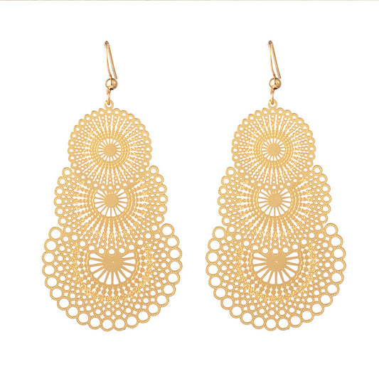Boucles d'Oreilles Ethnique Africaine