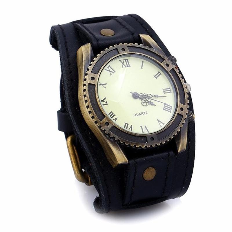Montre en Cuir Original Noir