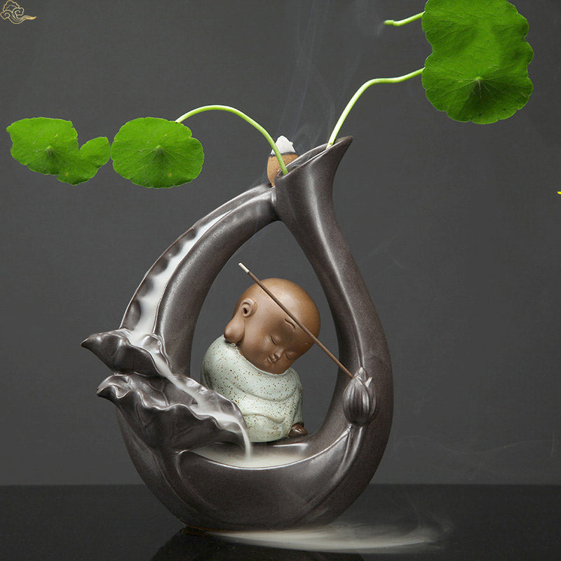 Statue Porte Encens Détente