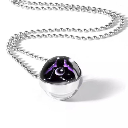 Zodiac Constellation Sphere Necklace