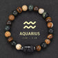 Natural Stone Zodiac Bracelet