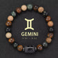 Natural Stone Zodiac Bracelet