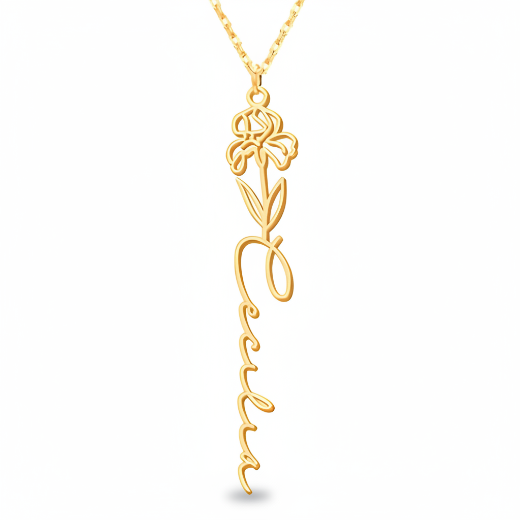 Collana Fiore di Nascita Personalizzata