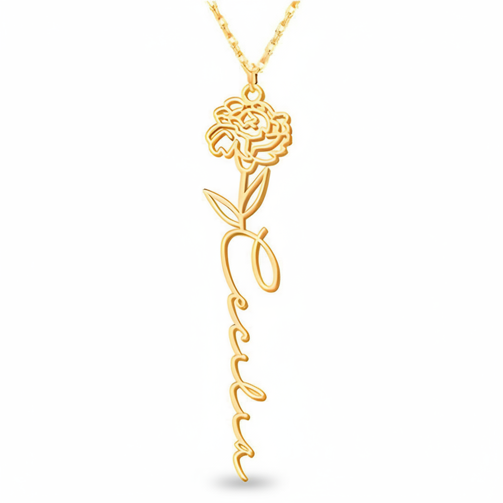 Collana Fiore di Nascita Personalizzata