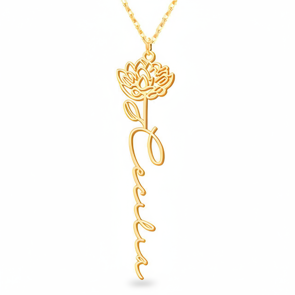 Collana Fiore di Nascita Personalizzata