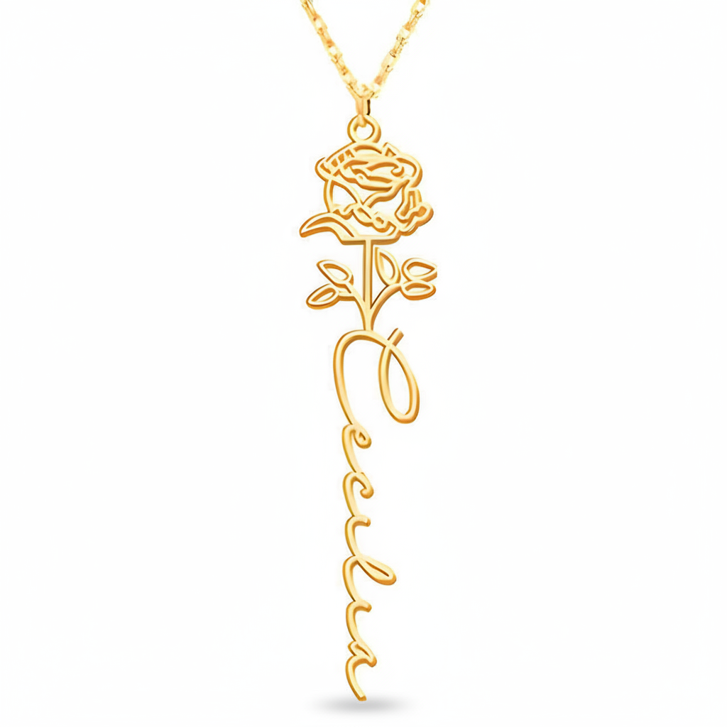 Collana Fiore di Nascita Personalizzata