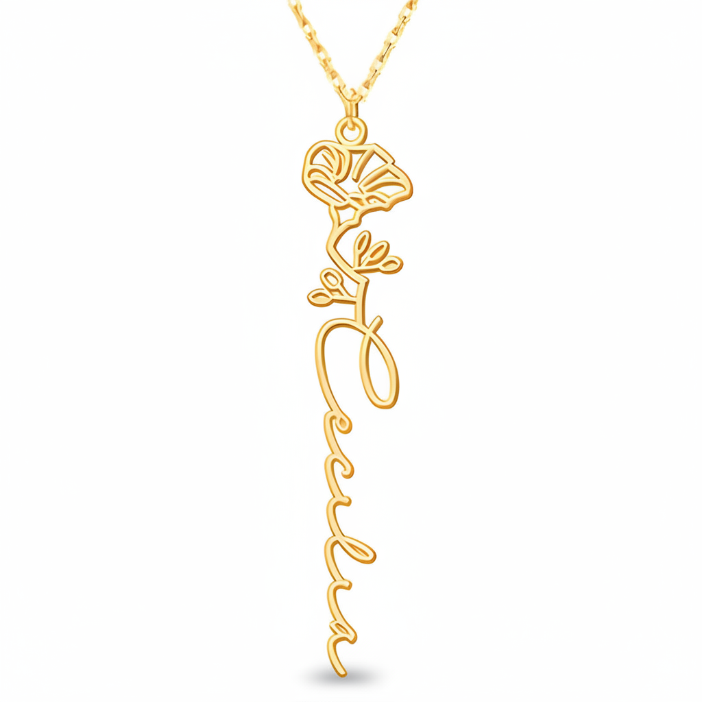 Collana Fiore di Nascita Personalizzata