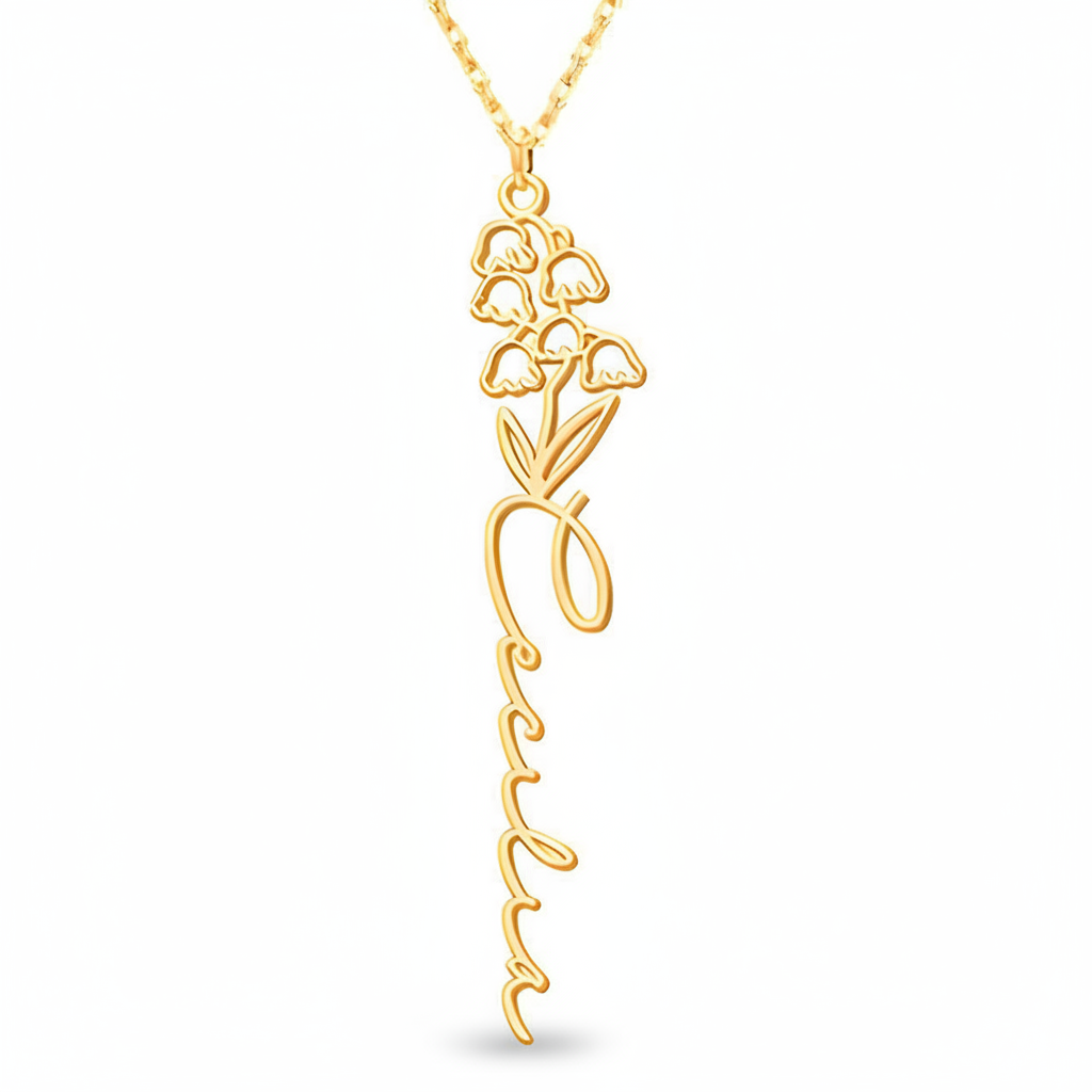 Collana Fiore di Nascita Personalizzata