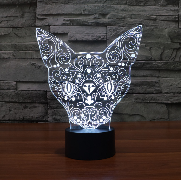 Lampada 3D Bastet