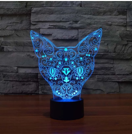 Lampada 3D Bastet