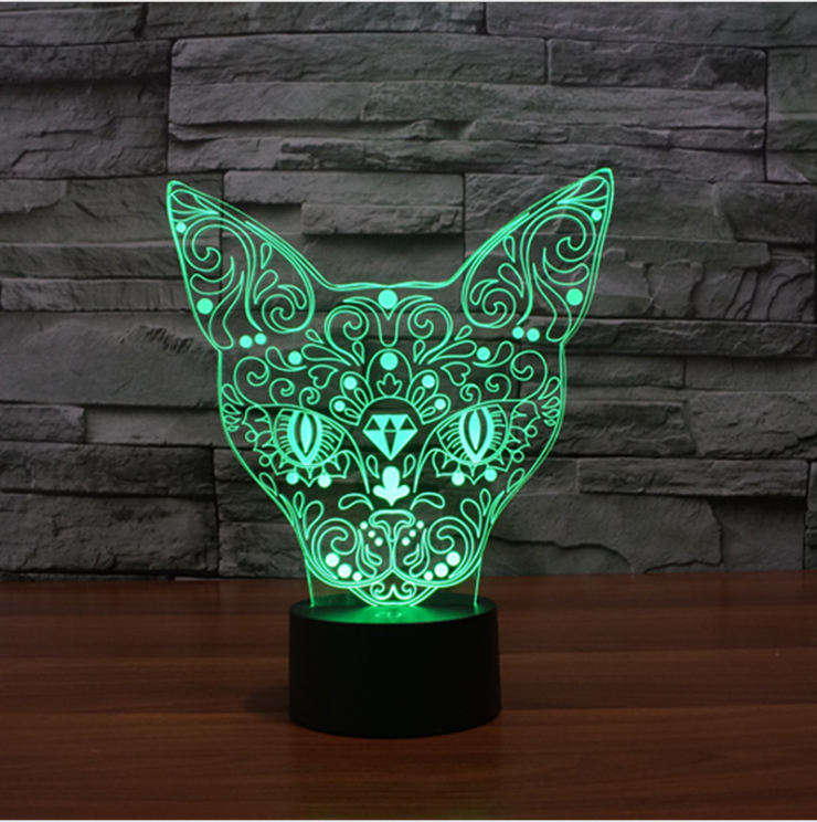 Lampada 3D Bastet