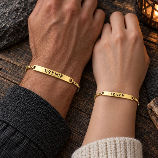 Pulseras de Pareja Vikingas Personalizadas