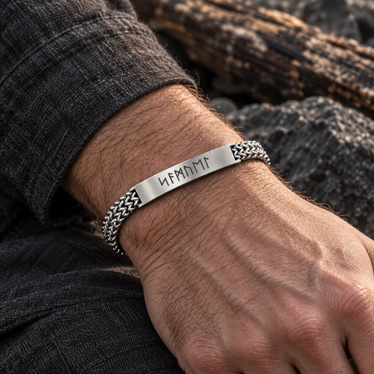 Bracciale Targhetta Vichingo Uomo