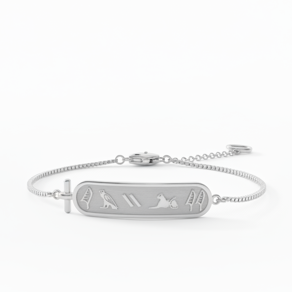 Bracelet Personnalisé Hiéroglyphes Égyptiens