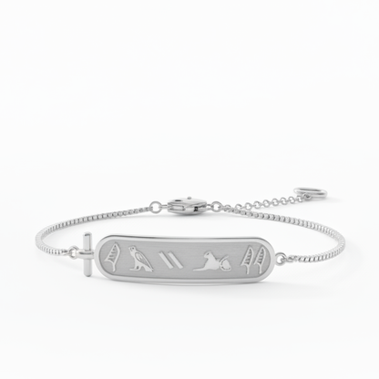Bracelet Personnalisé Hiéroglyphes Égyptiens