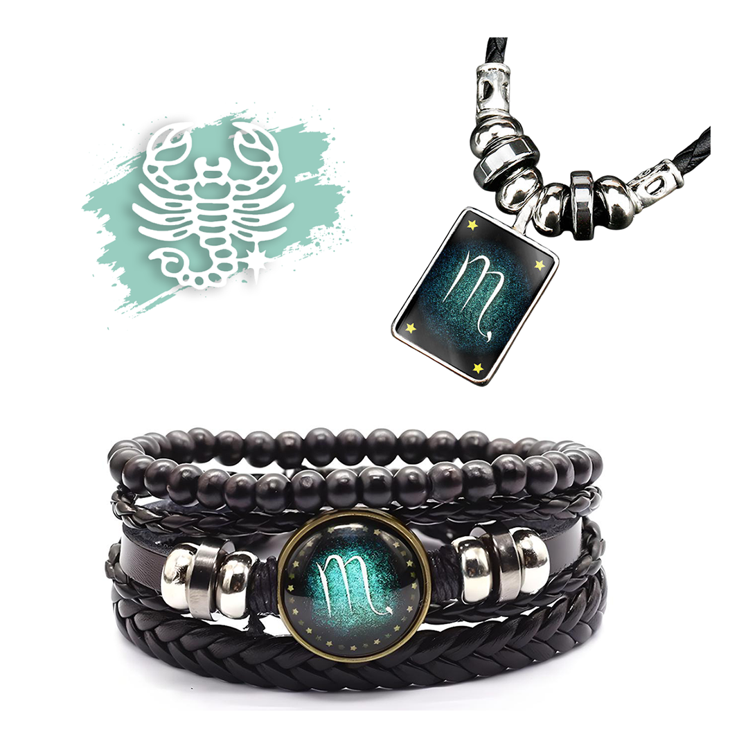 Bracciale Segno Zodiacale + Collana in Omaggio