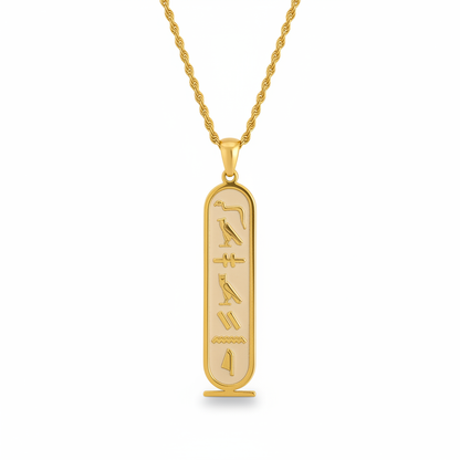Collier Personnalisé Hiéroglyphes Égyptiens