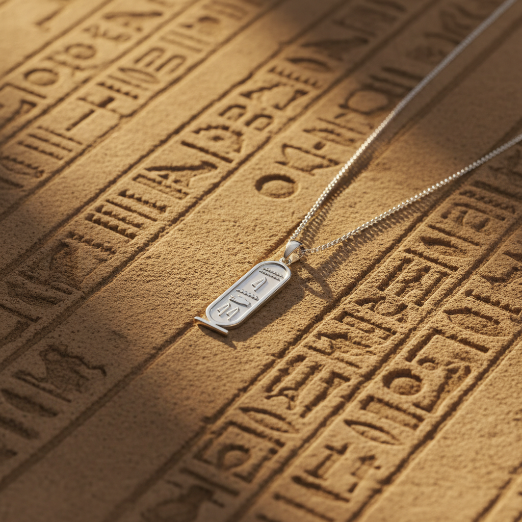 Collier Personnalisé Hiéroglyphes Égyptiens
