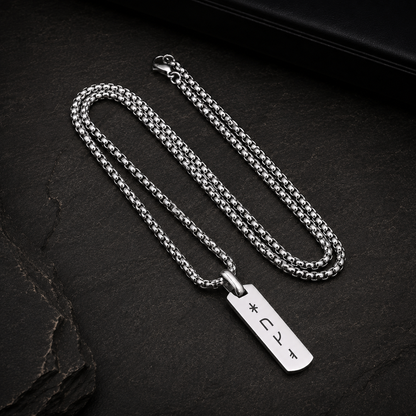 Collar Runas Vikingas Grabado Hombre