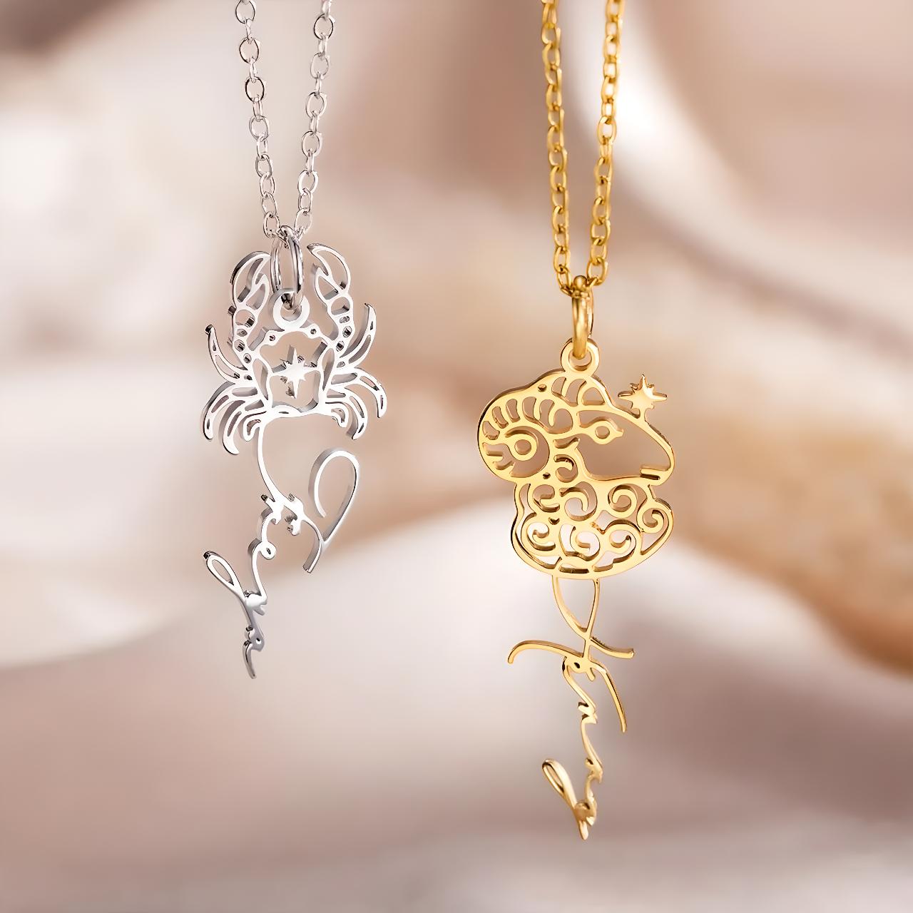 Collar del Zodiaco Personalizado