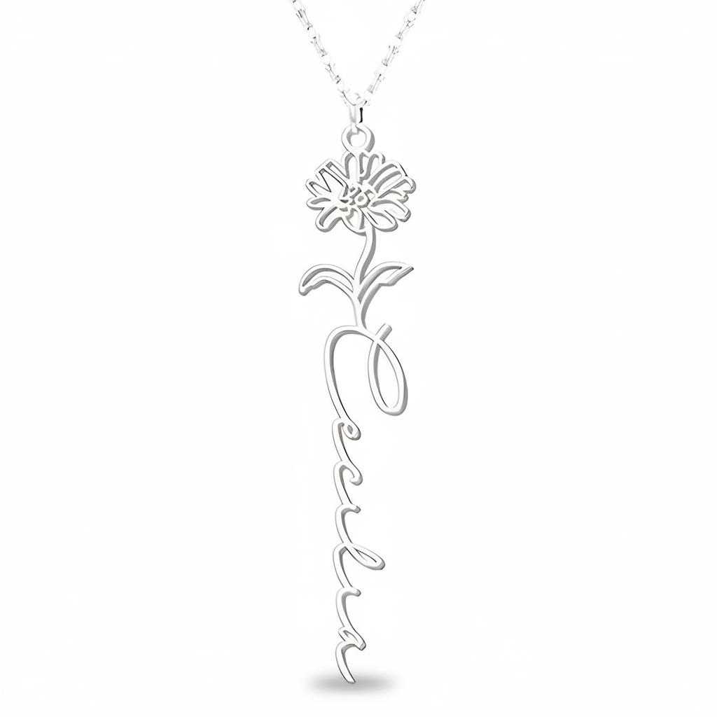 Collana Fiore di Nascita Personalizzata