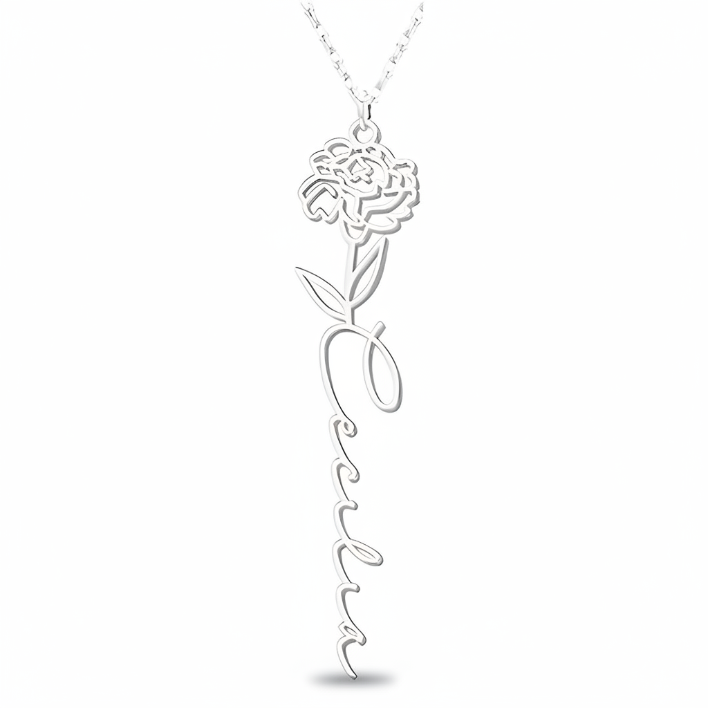 Collana Fiore di Nascita Personalizzata