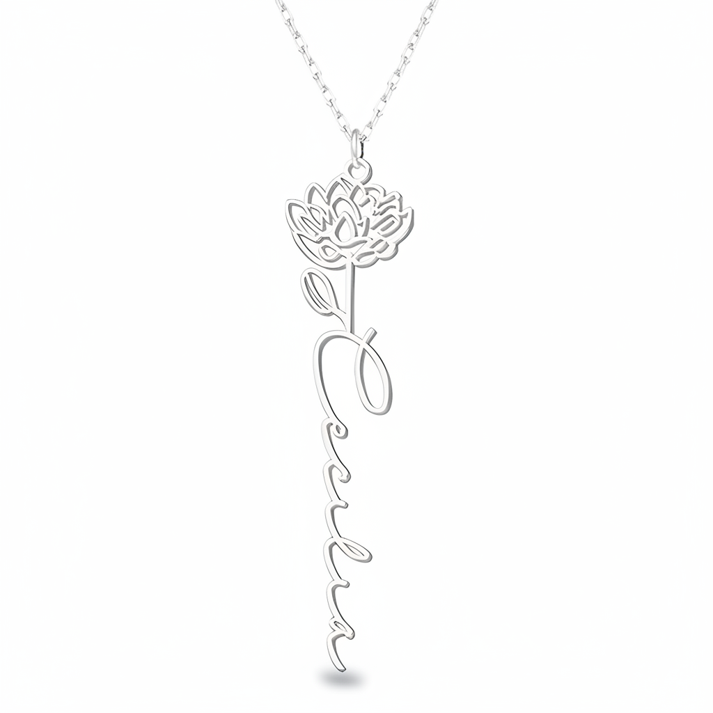Collana Fiore di Nascita Personalizzata
