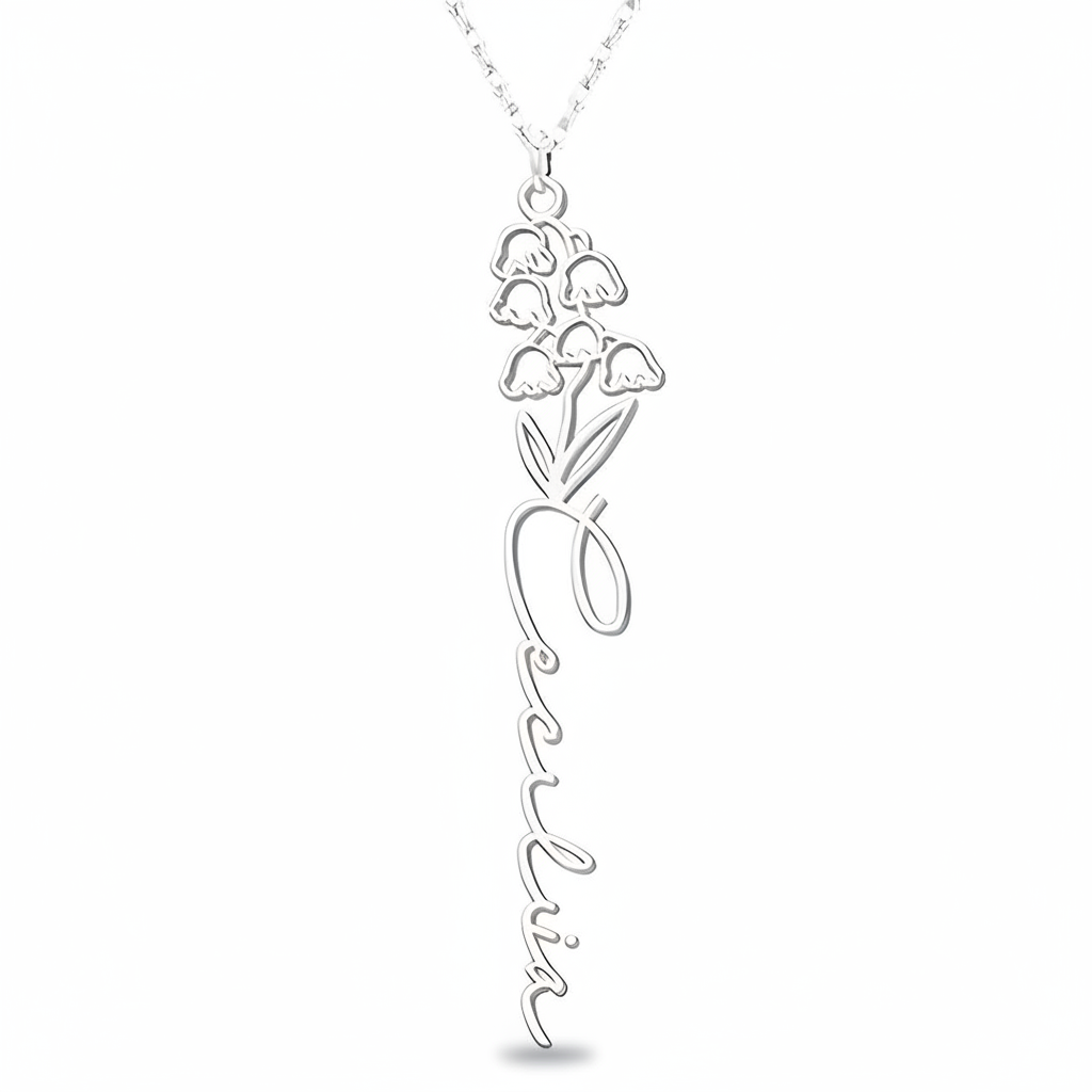 Collana Fiore di Nascita Personalizzata