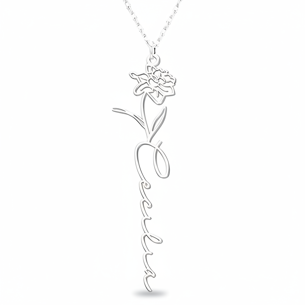 Collana Fiore di Nascita Personalizzata