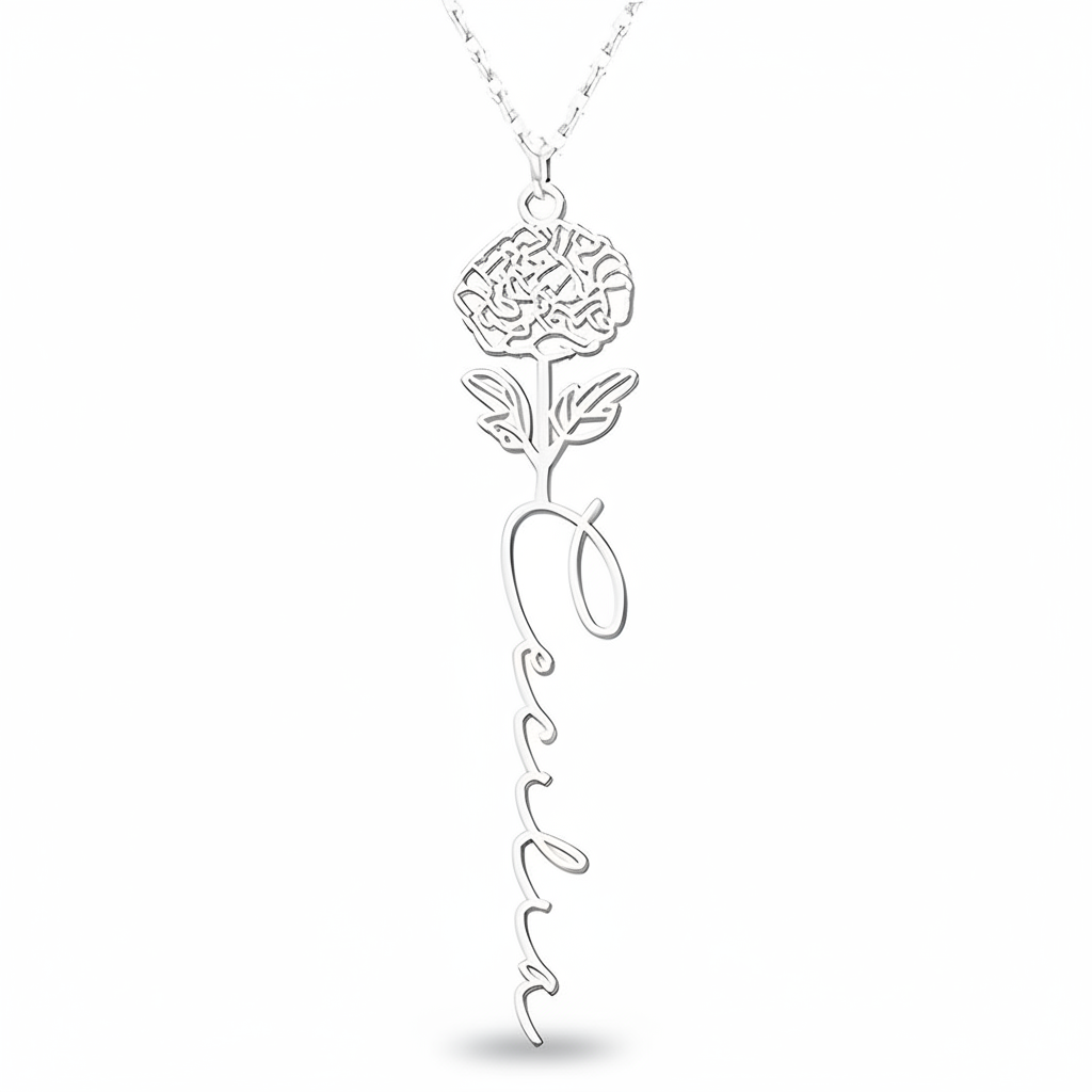 Collana Fiore di Nascita Personalizzata