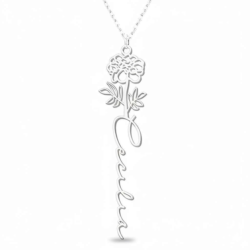 Collana Fiore di Nascita Personalizzata