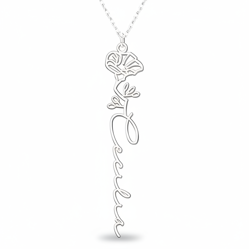 Collana Fiore di Nascita Personalizzata