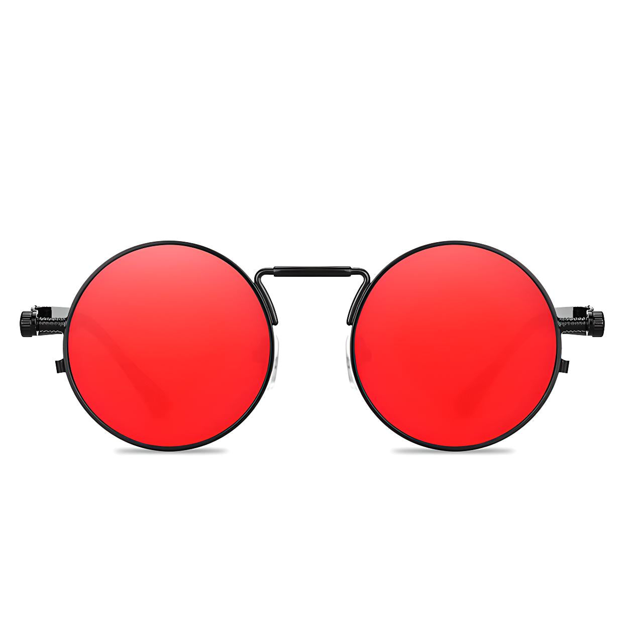 Gafas de sol online redondas rojas