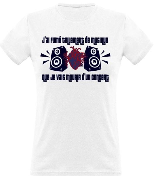 T-shirt Mourir d'un Concert