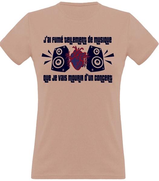 T-shirt Mourir d'un Concert
