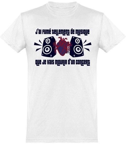 T-shirt Mourir d'un Concert