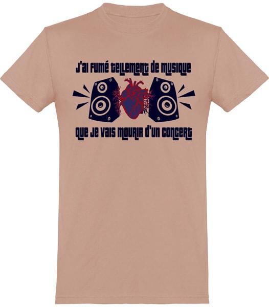 T-shirt Mourir d'un Concert